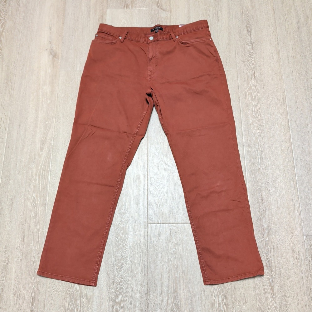 Banana Republic Slim Fit‎ Pants Mens 36x30 Rust Orange Terracotta 5-Pocket Chino